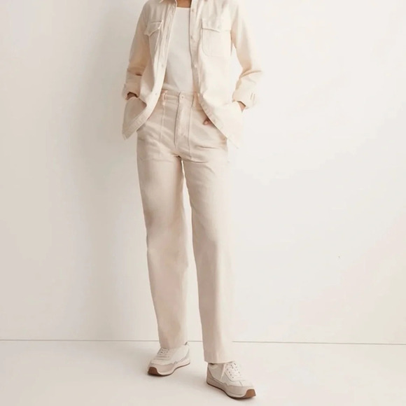 New Madewell The Perfect Vintage Wide Leg Pant Utility Edition